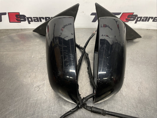 AUDI A3 2007 MK2 3DR ELECTRIC WING MIRRORS PAIR SET  BLACK E1010754