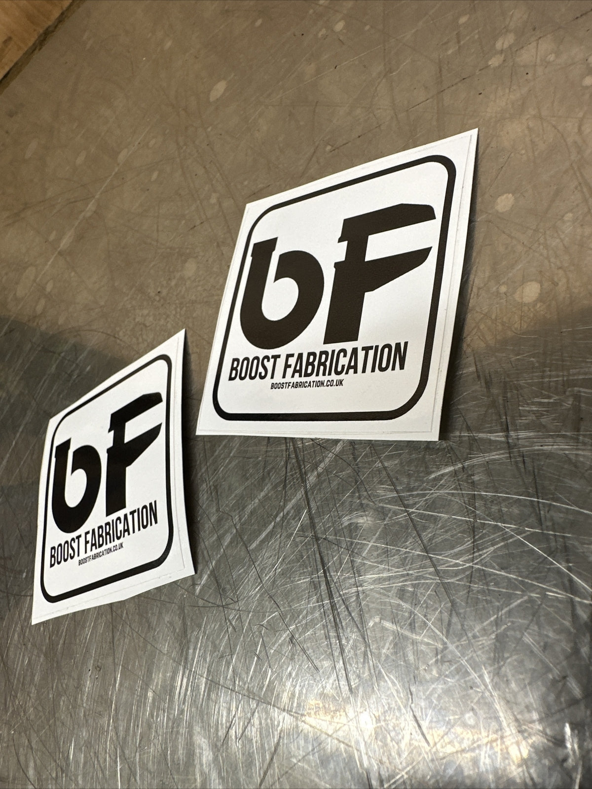 Boost Fabrication 2x Stickers AUDI TT MK2 MK3 MK4 MK7 GOLF T4 