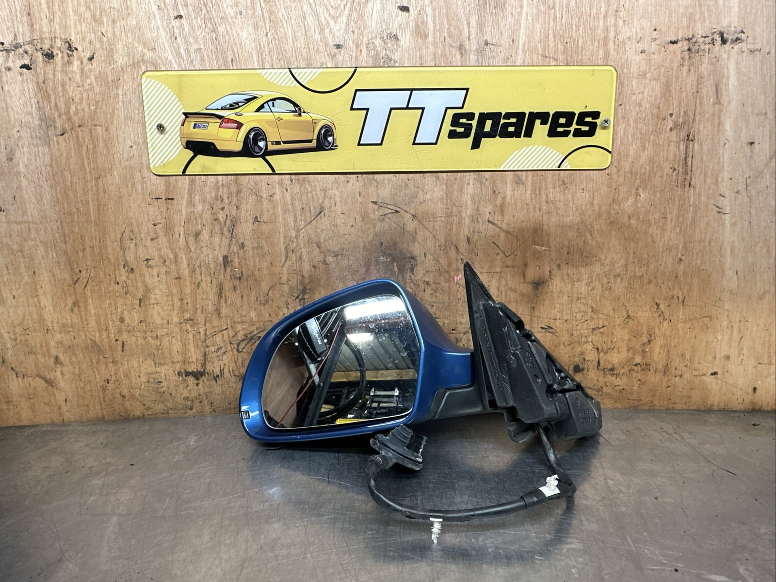 2009 AUDI A3 PASSENGER SIDE LEFT WING MIRROR BLUE