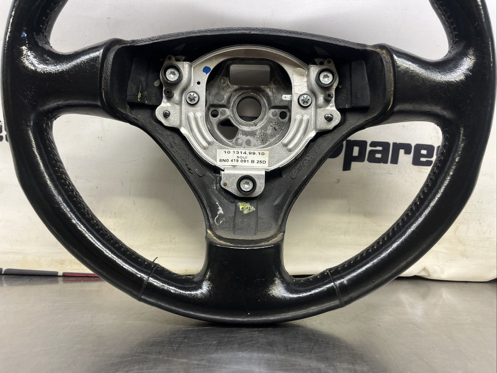 AUDI TT MK1 8N BLACK LEATHER STEERING WHEEL 8N0419091B 25D