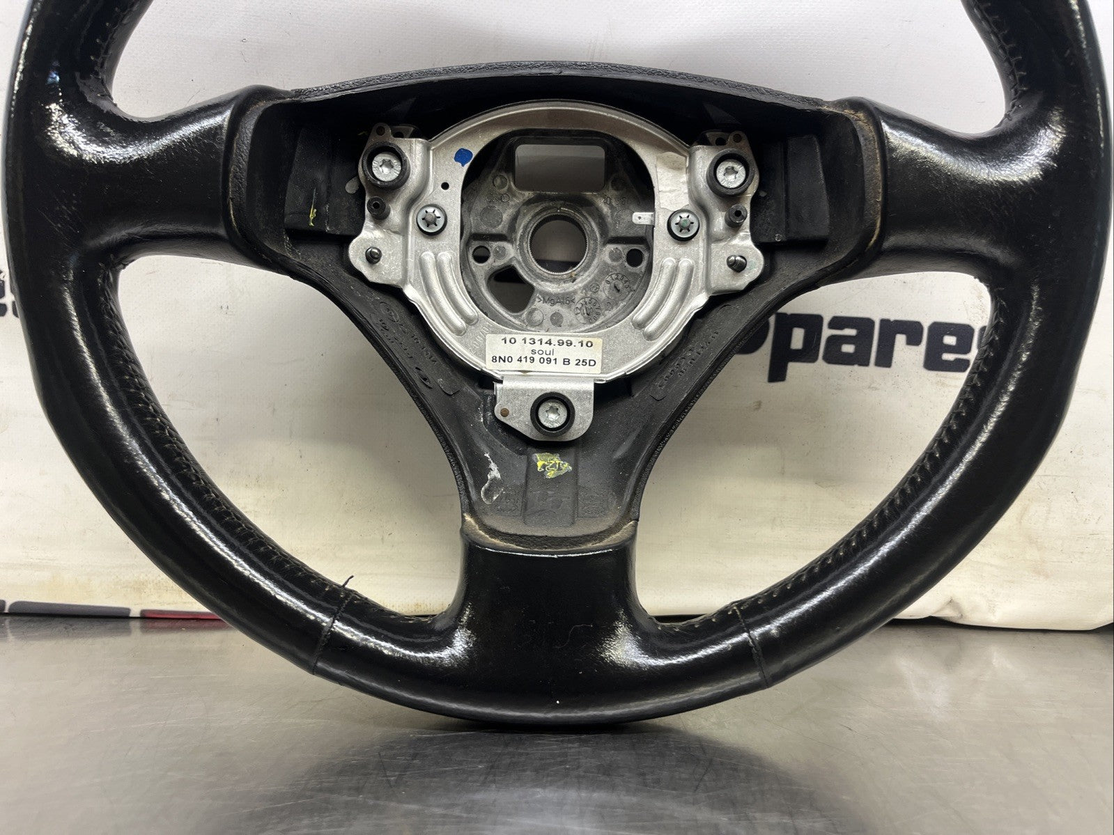 AUDI TT MK1 8N BLACK LEATHER STEERING WHEEL 8N0419091B 25D