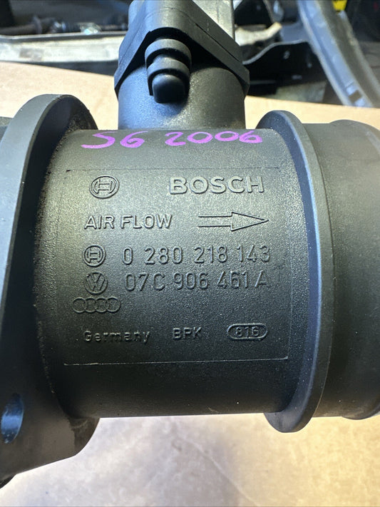 07C906461A Audi S6 C6 5.2 V10 Air Flow Mass Meter Sensor 2006 