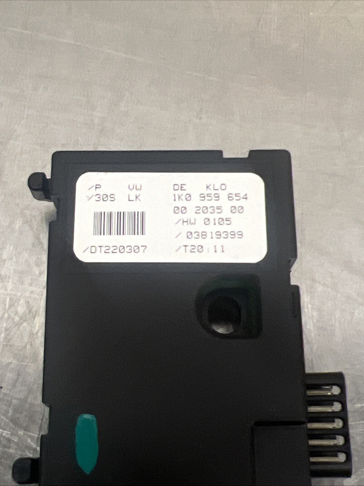 AUDI A3 8P VW SEAT SKODA STEERING ANGLE SENSOR POSITION CONTROL SENSOR 1K0959654