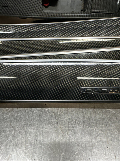 Audi A6 S6 C6 4F 04-11 RHD Complete Carbon Fiber Interior Trim Set Chrome Insert