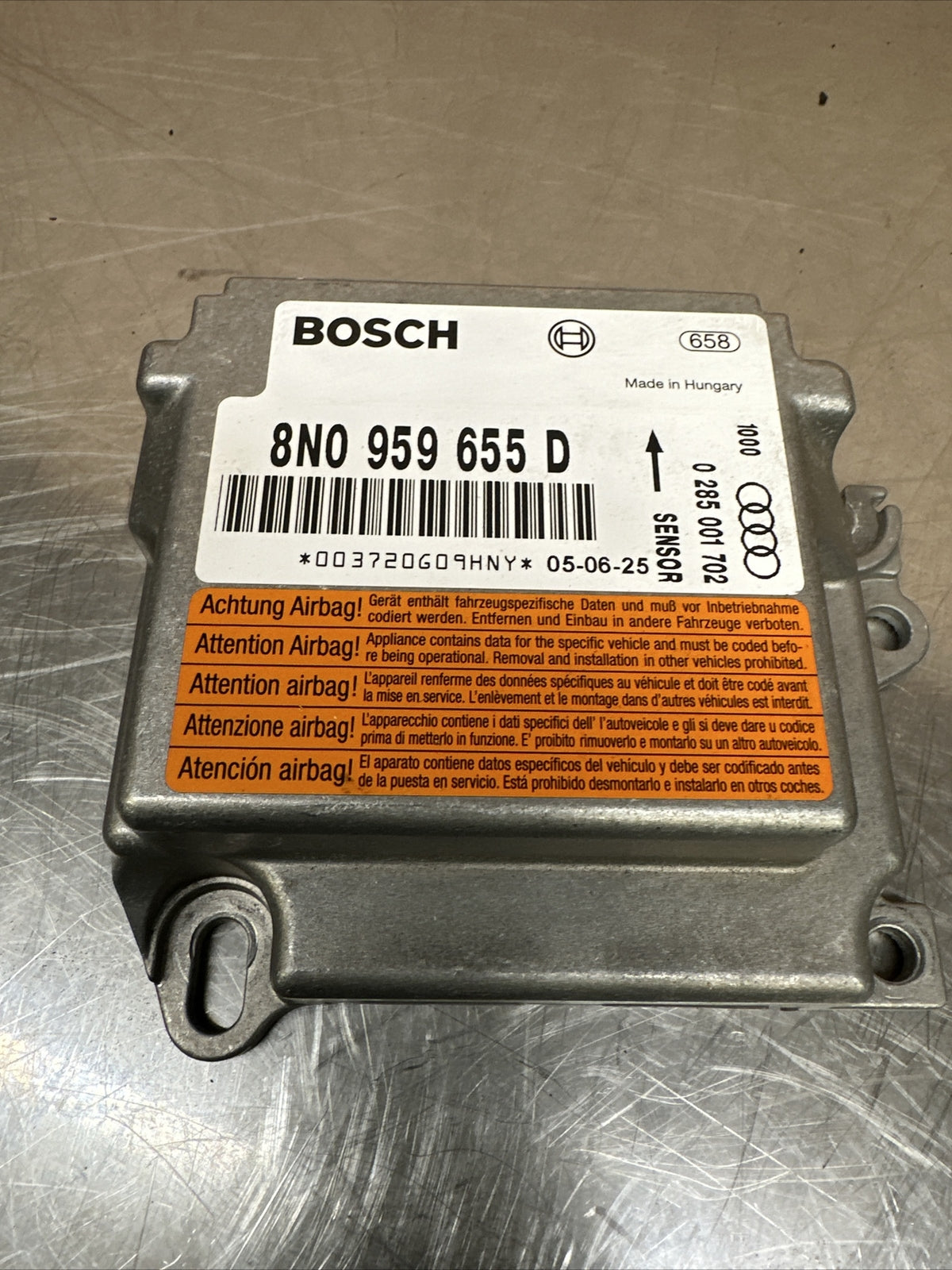 AUDI TT 8N 225 180 Mk1 A/BAG Control MODULE ECU 8N0959655D