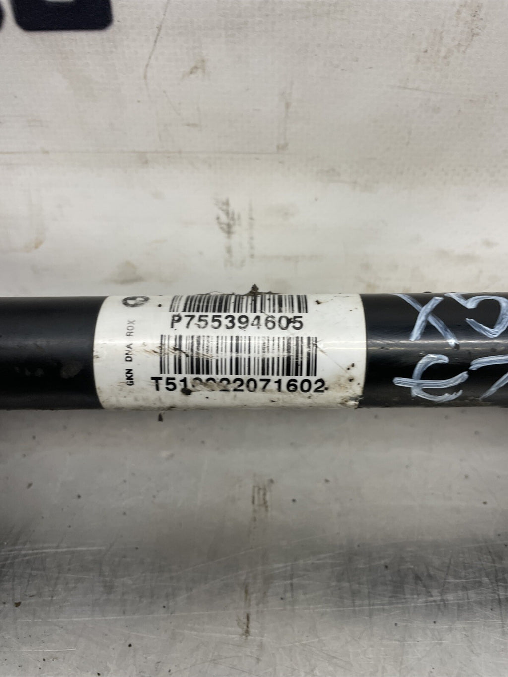 BMW X5 E70 DRIVER SIDE FRONT DRIVESHAFT P755394605 2007 TO 2010