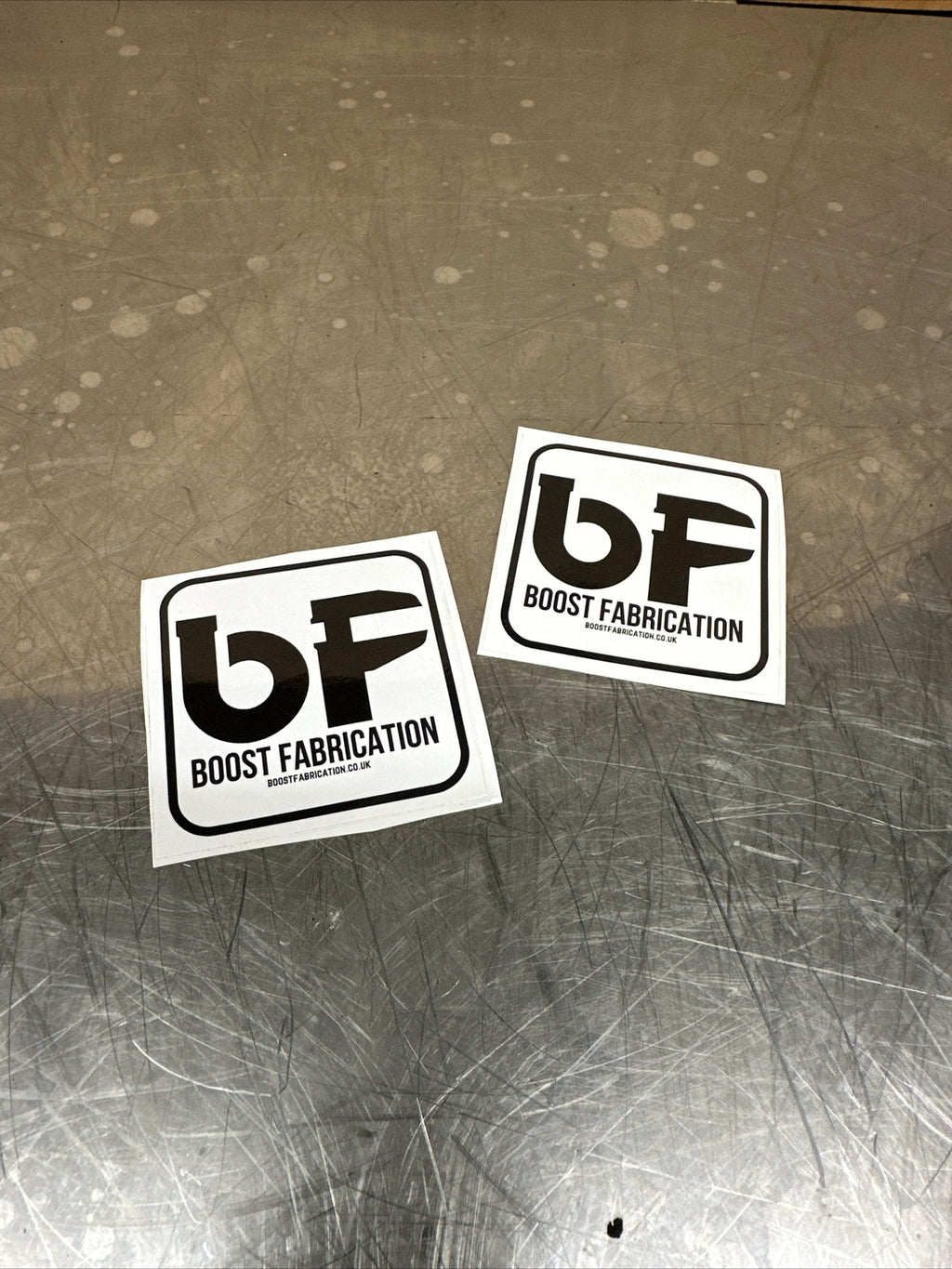 Boost Fabrication 2x Stickers AUDI TT MK2 MK3 MK4 MK7 GOLF T4 