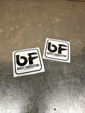 Boost Fabrication 2x Stickers AUDI TT MK2 MK3 MK4 MK7 GOLF T4 