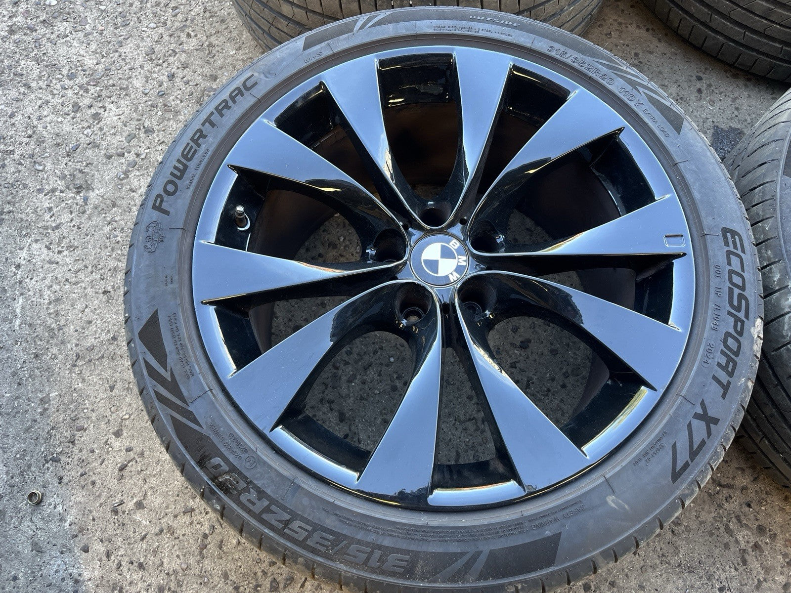Genuine BMW X5 227M 20" Alloy Wheels E70 E53 Gloss Black SET OF FOUR F15 F16