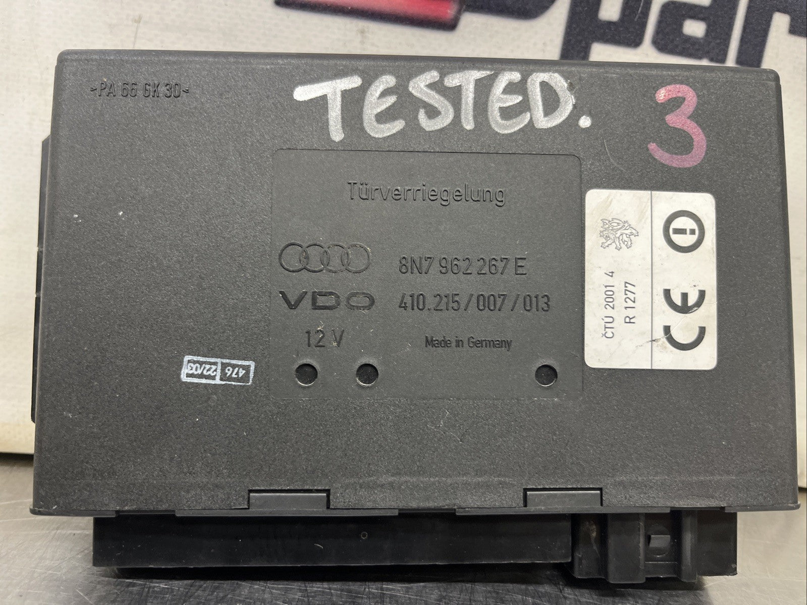 Audi TT Convertible CCM comfort control module 8N7962267E Roadster 8N