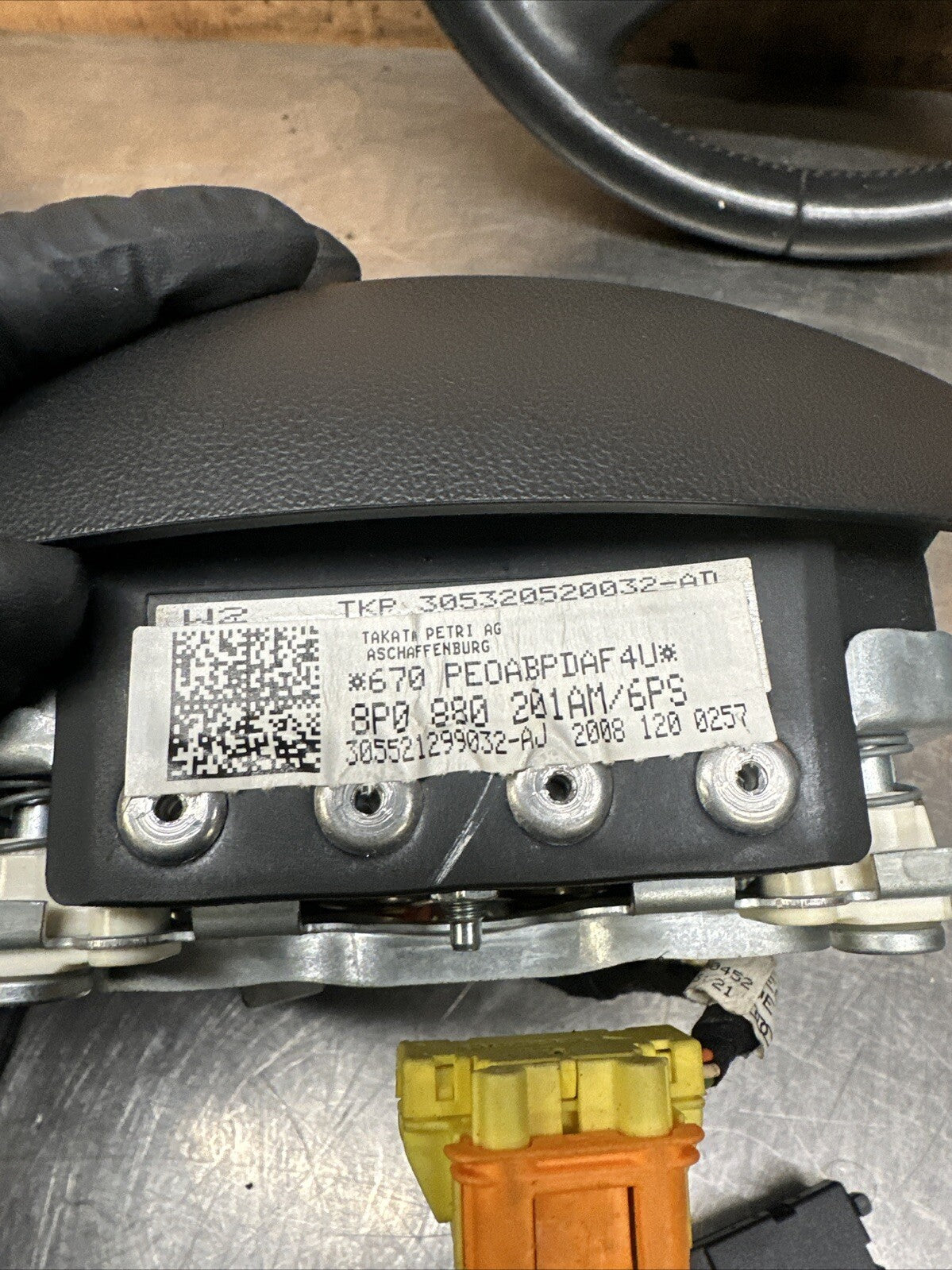  8P0419091CD1KT 2007 AUDI A3 1.9 TDi Special Edition 5DR LEATHER STEERING WHEEL