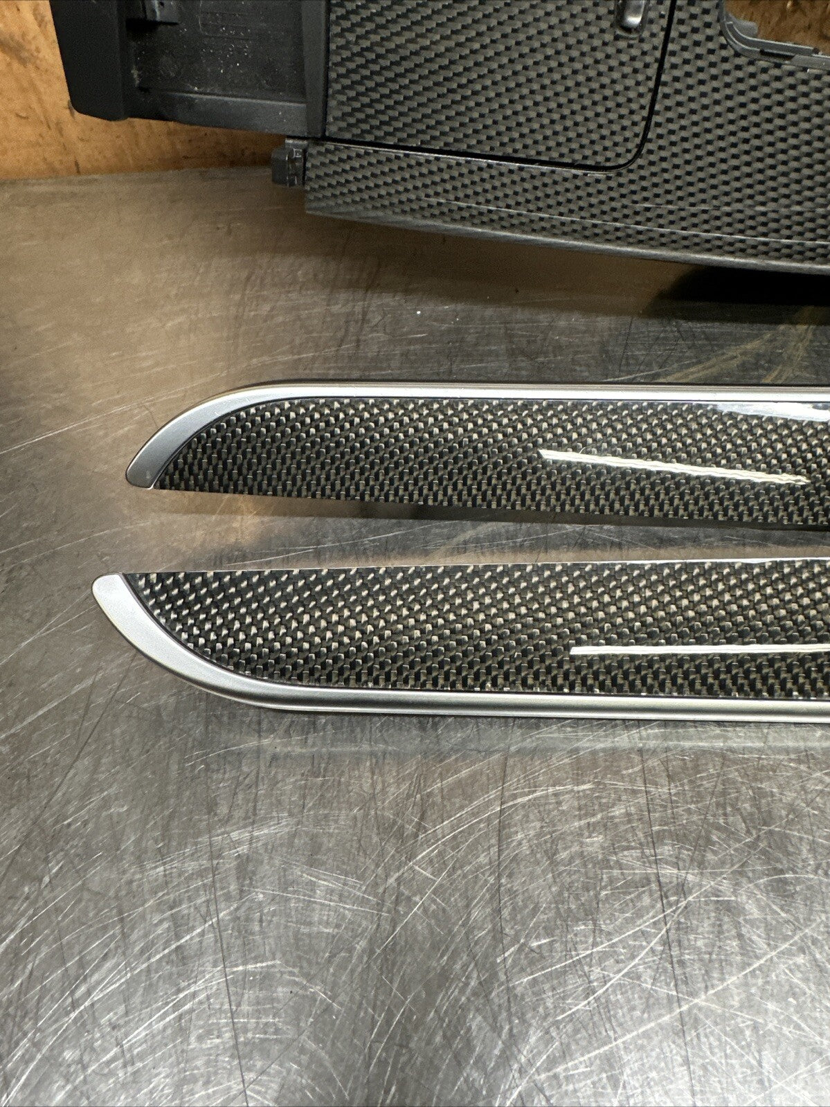 Audi A6 S6 C6 4F 04-11 RHD Complete Carbon Fiber Interior Trim Set Chrome Insert