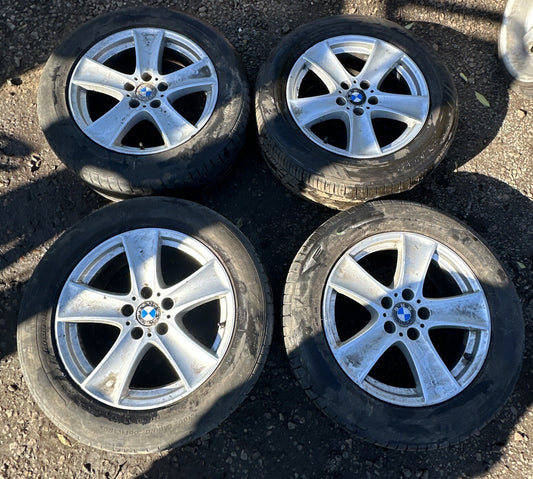 4x BMW E70 X5 19" 5-STUD 213 STAR SPOKE STAGGERED ALLOY WHEELS 6772247 6772248