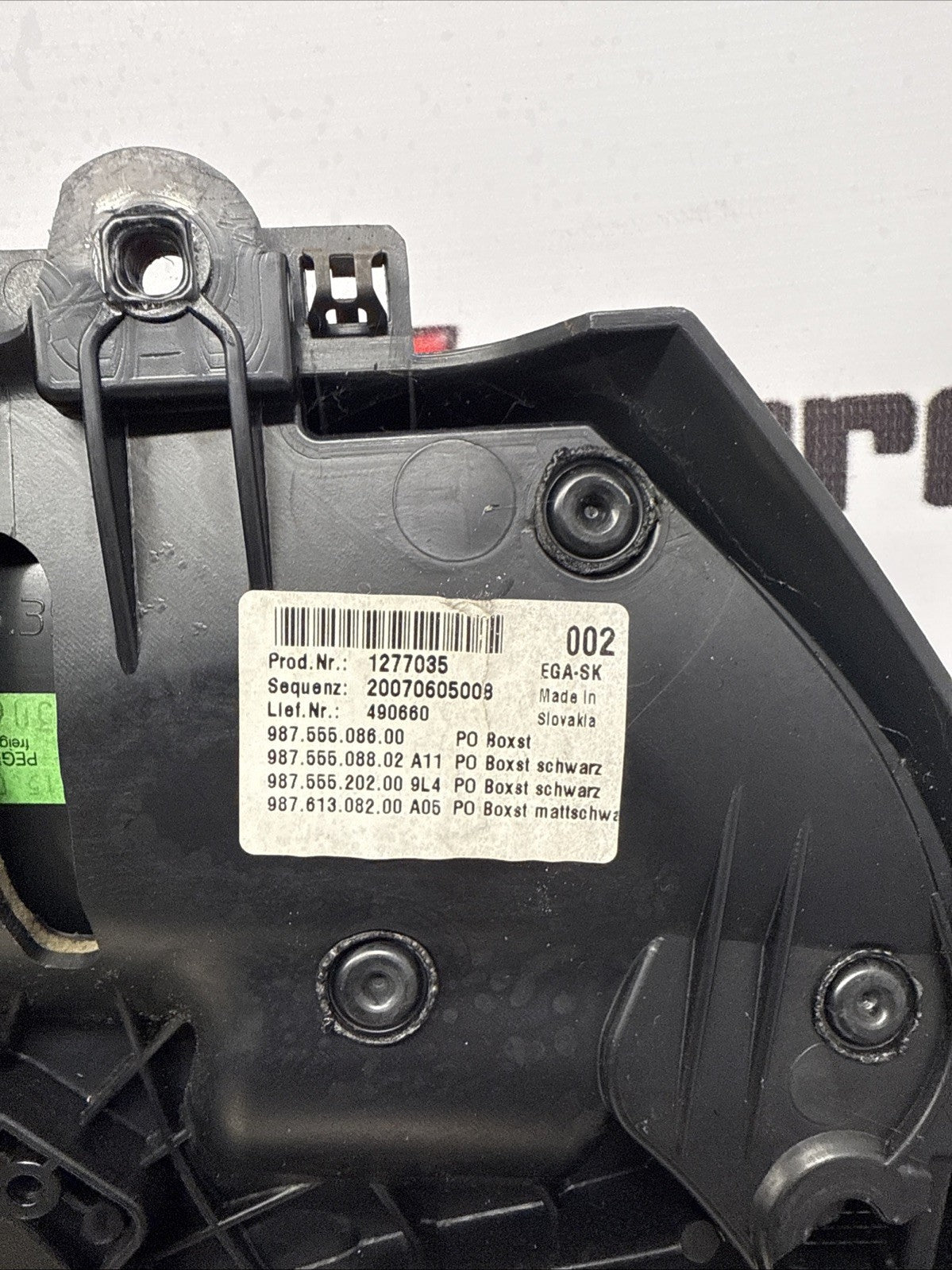 PORSCHE BOXSTER 987 MK2 O/S DRIVER SIDE RIGHT DOOR CARD 99755560201