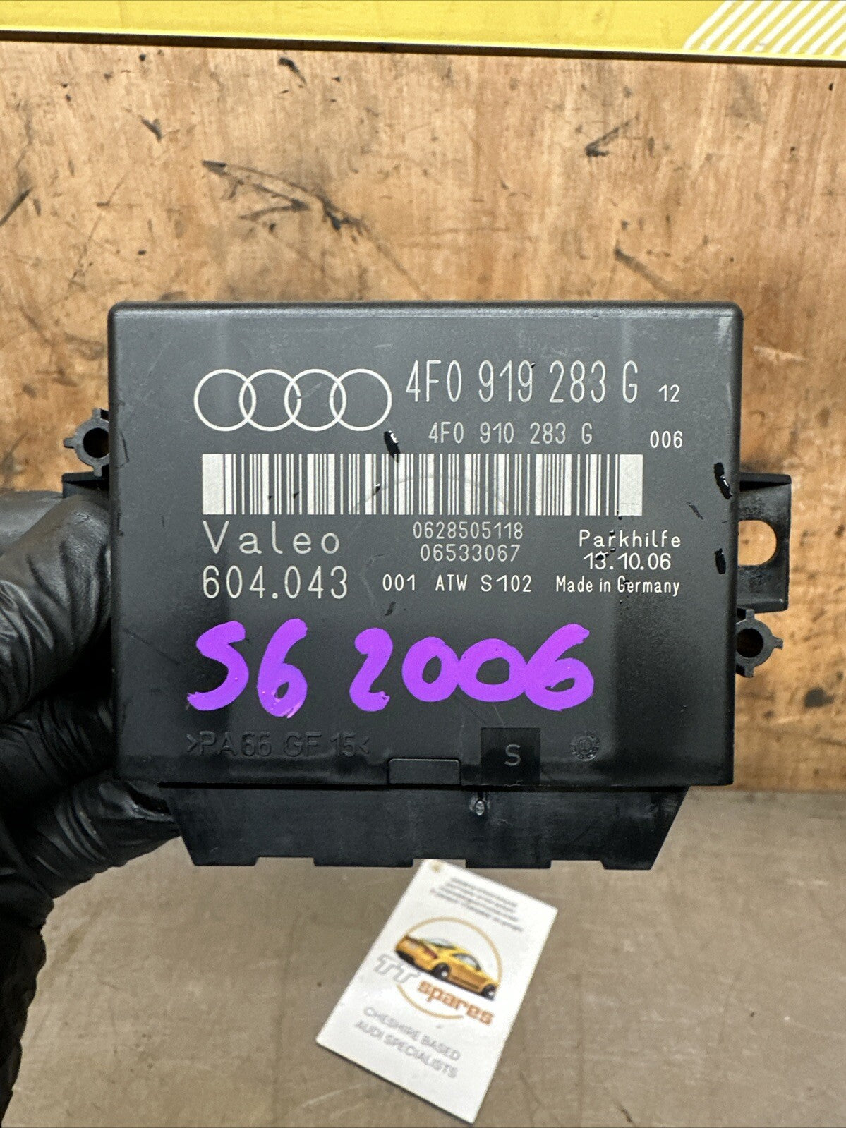 4F0919283G AUDI S6 Q7 PARKING SENSOR CONTROL MODULE PDC ECU MK1 4L 2006