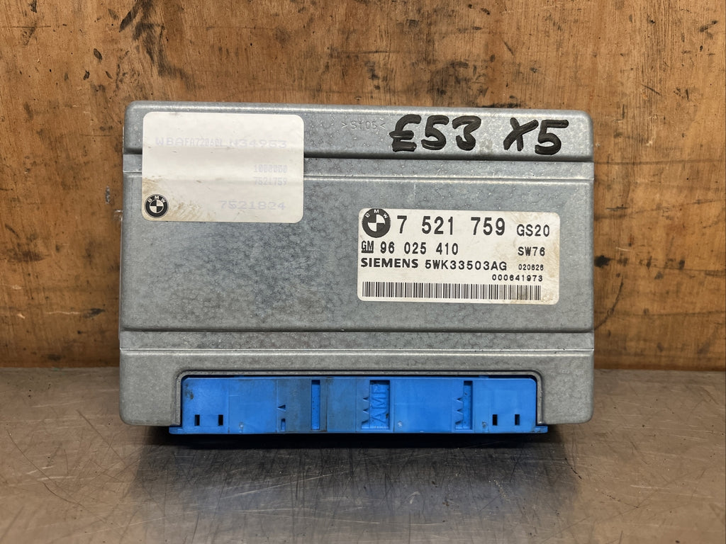 BMW X5 E53 M54B30 ECU GEARBOX Control Unit 7 521 759 7521759 5WK33503AG