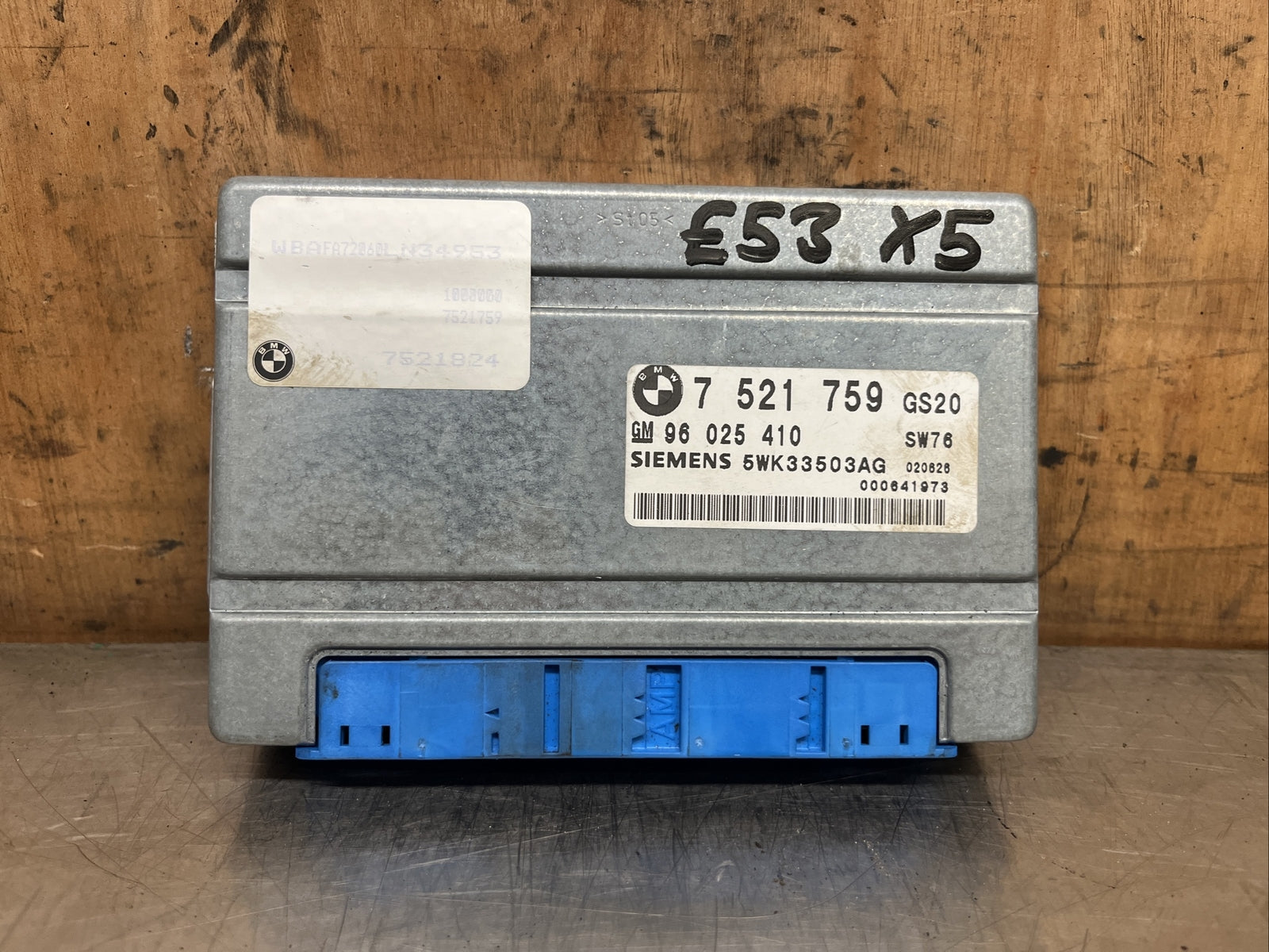 BMW X5 E53 M54B30 ECU GEARBOX Control Unit 7 521 759 7521759 5WK33503AG