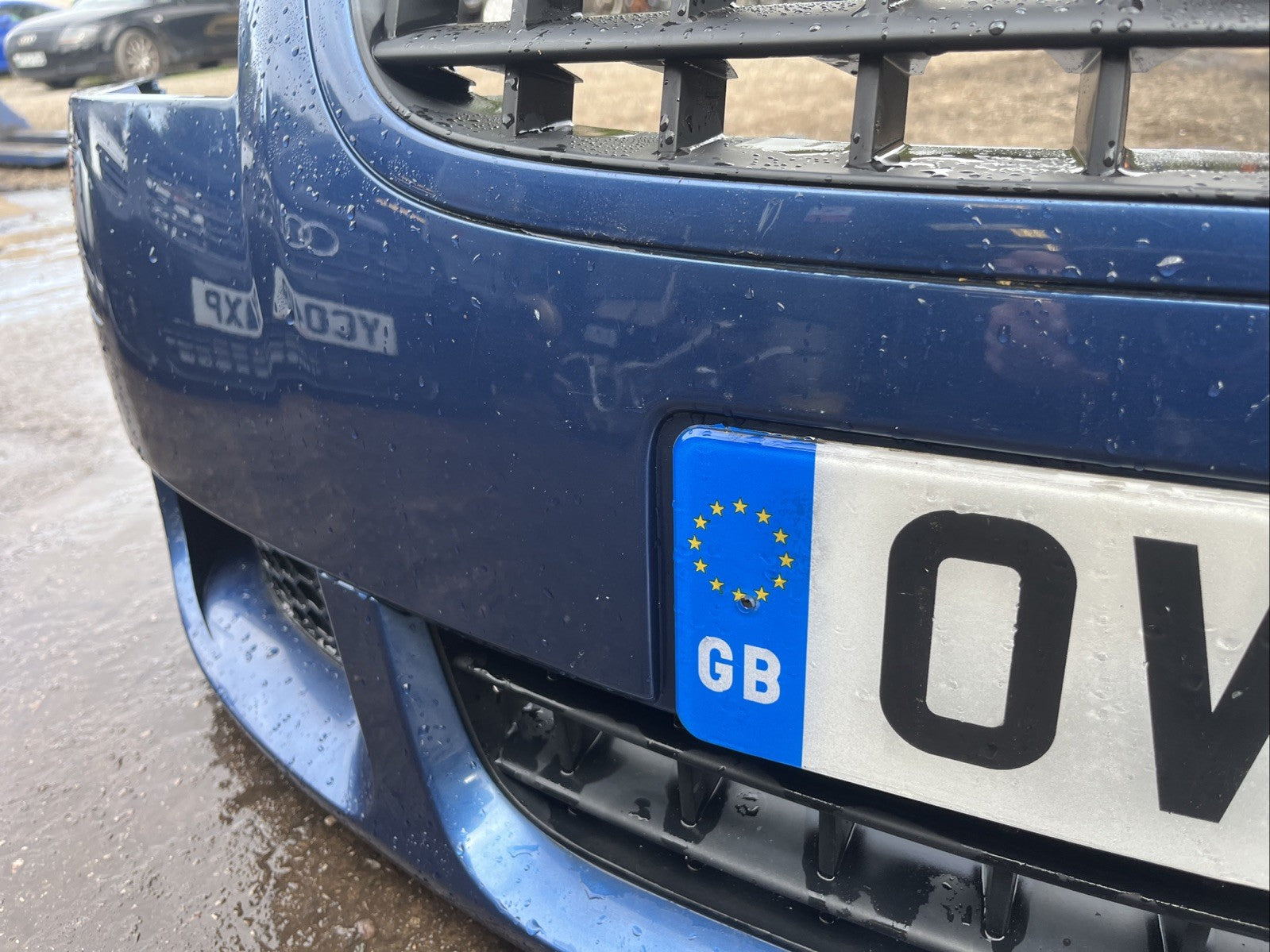 AUDI TT 8n mk1 3.2 V6 COMPLETE FRONT BUMPER + GRILLS WASHER JETS Mauritius Blue