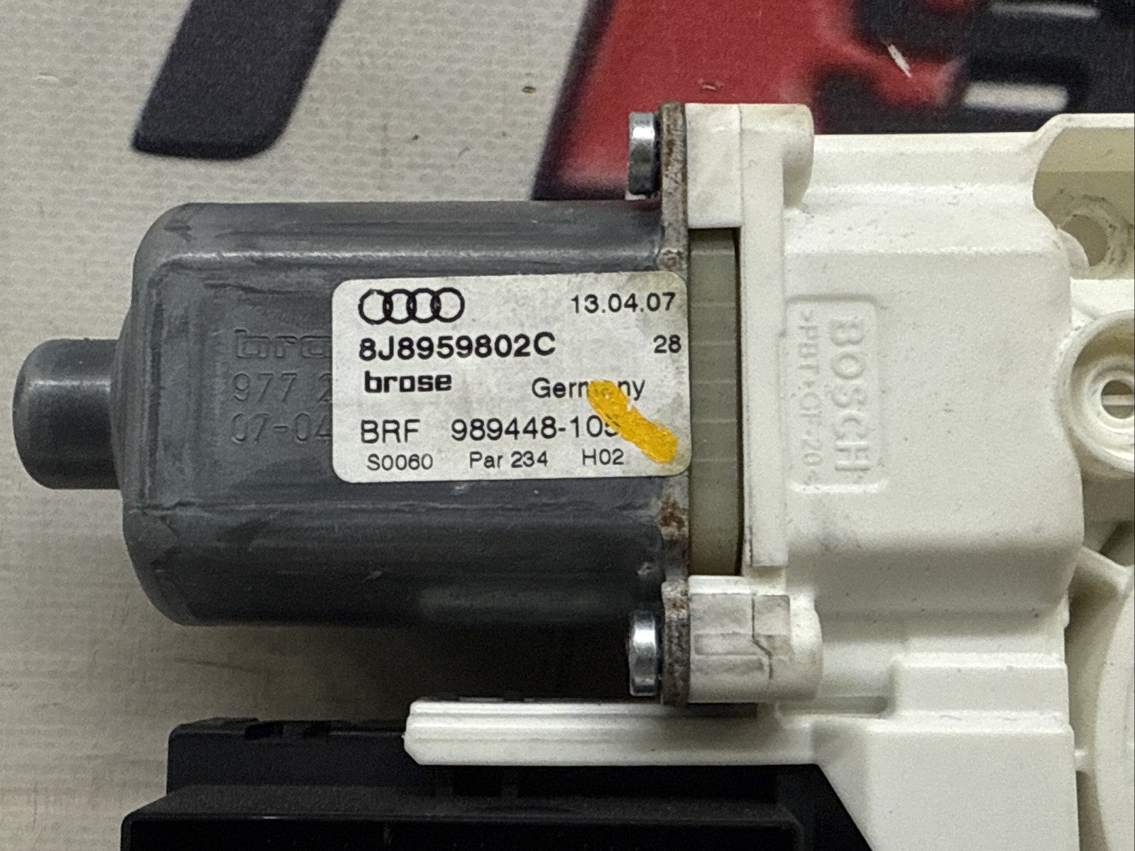 Audi TT Passenger Window Motor Nearside Mk2 06-14 8J8959802C