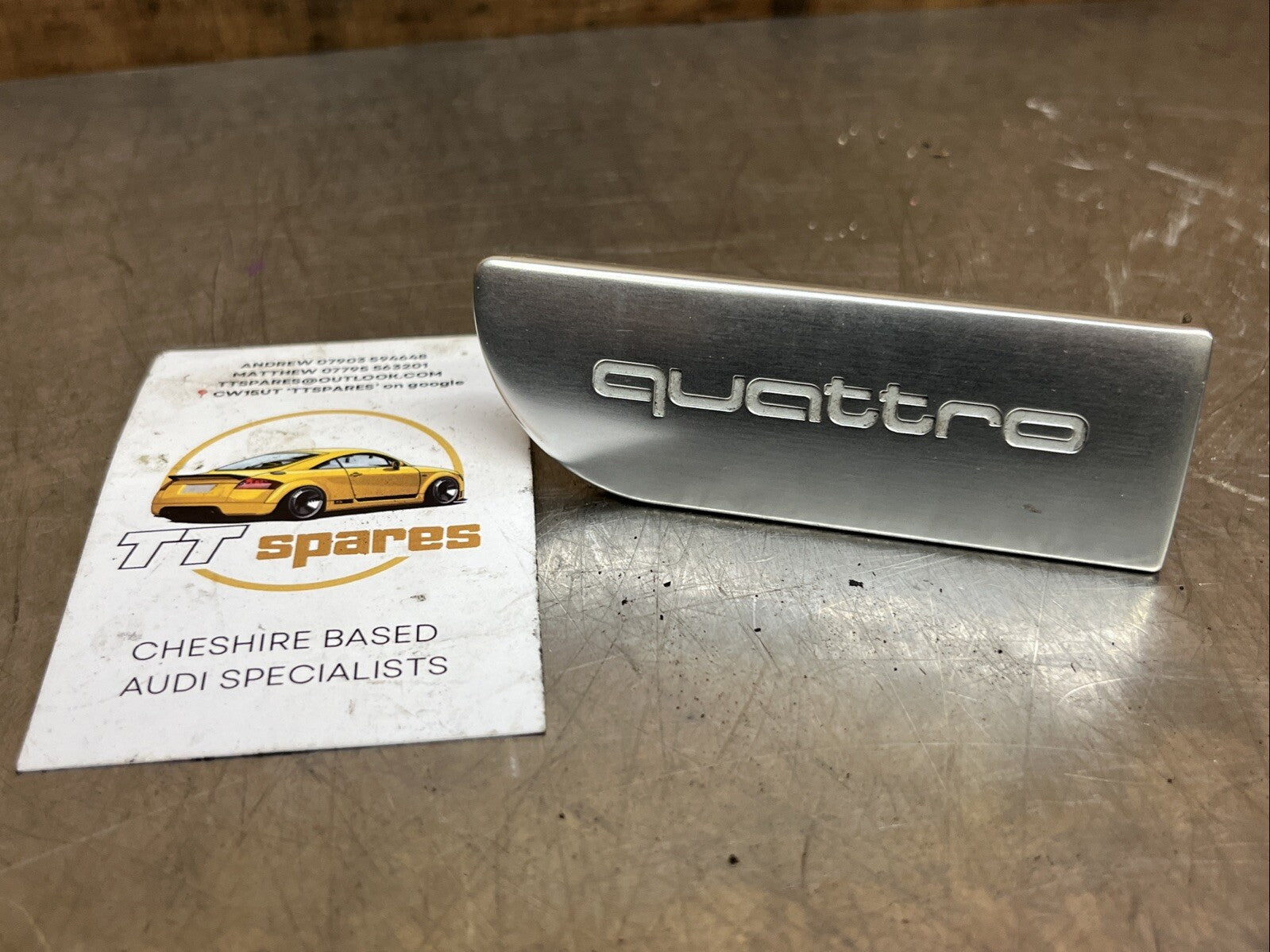 Audi tt mk1 98-06 quattro badge glove box
