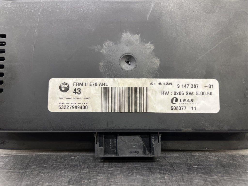 BMW X5 E70 X6 E71 LCM FRM2 AHL ADAPTIVE LIGHT FOOTWELL CONTROL UNIT FRM 9147387