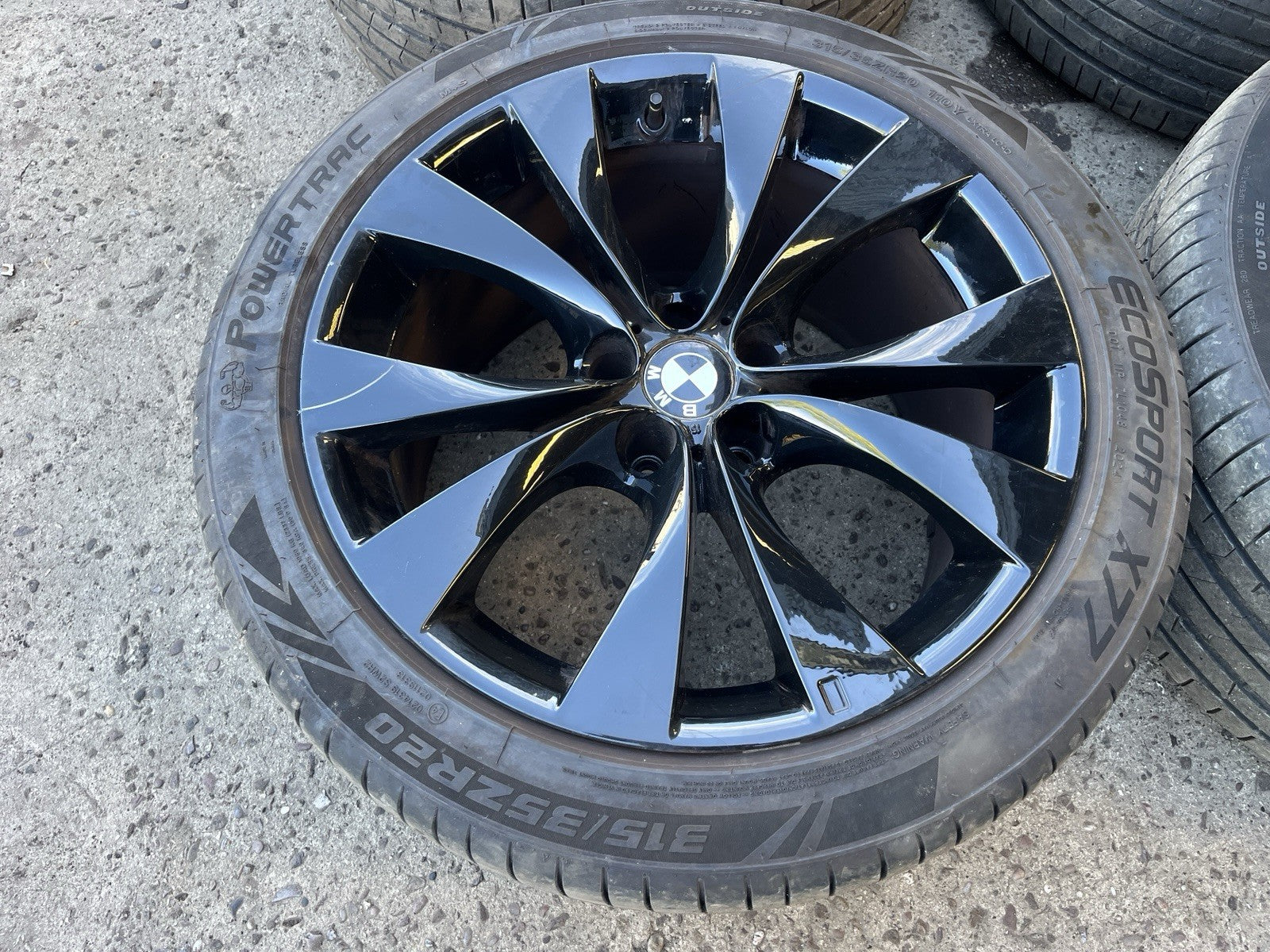 Genuine BMW X5 227M 20" Alloy Wheels E70 E53 Gloss Black SET OF FOUR F15 F16