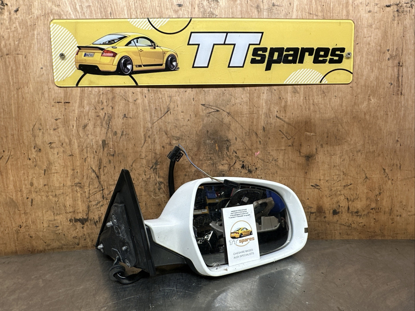 2007-2016 MK1 8T AUDI A5 SPORTBACK DOOR WING MIRROR LH PASSENGER SIDE SILVER