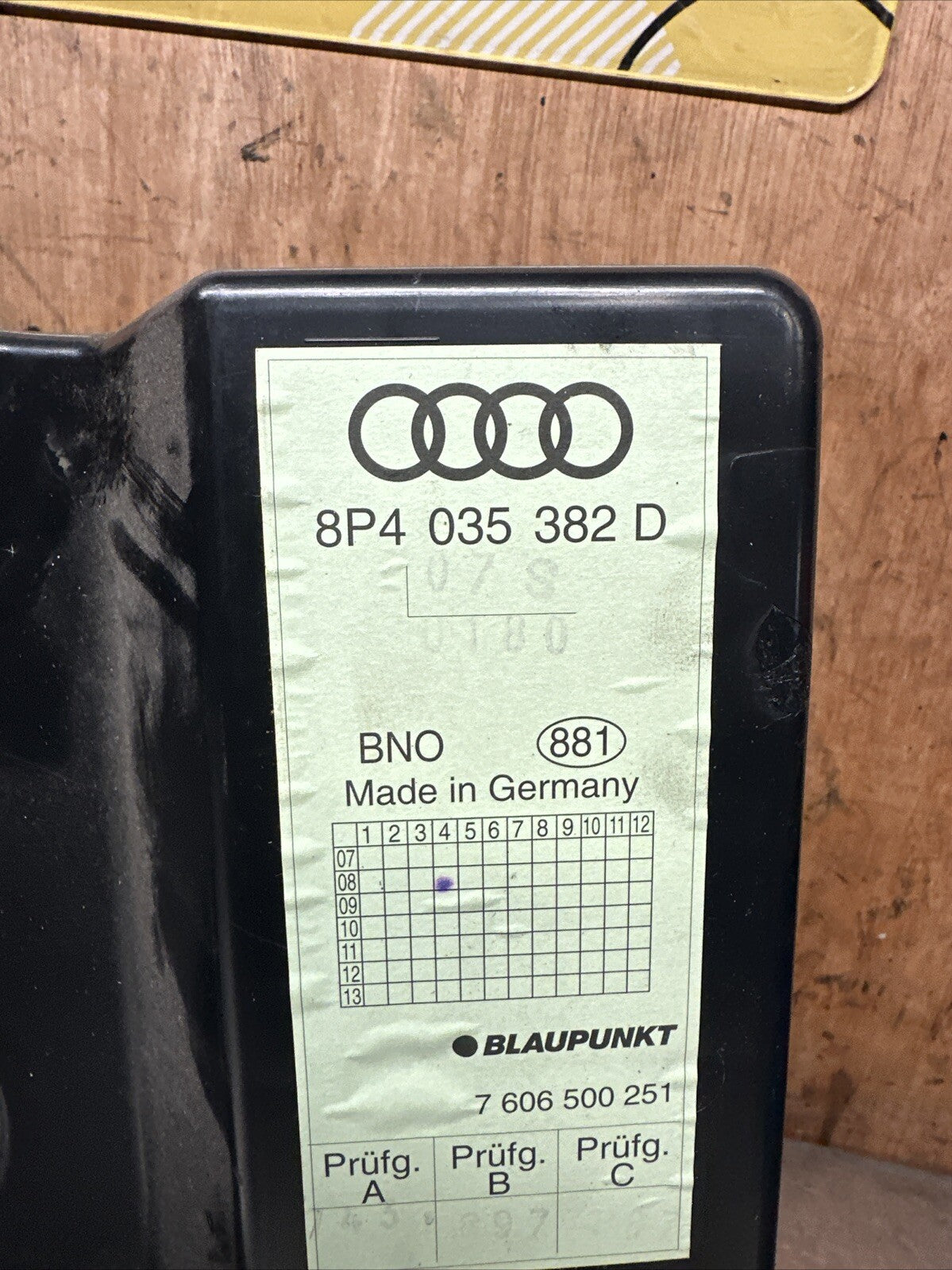 2008 AUDI A3 REAR SUBWOOFER SPEAKER 8P4035382D