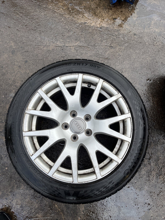 Audi TT 8J 1x 17" Alloy Wheel With Tyre 245/45 R17 8J0601025A