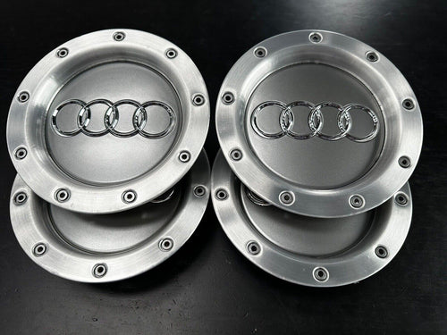 4 x Audi TT Silver/Grey Wheel Centre Caps MK1 8D0601165K 146mm *UK Stock*’