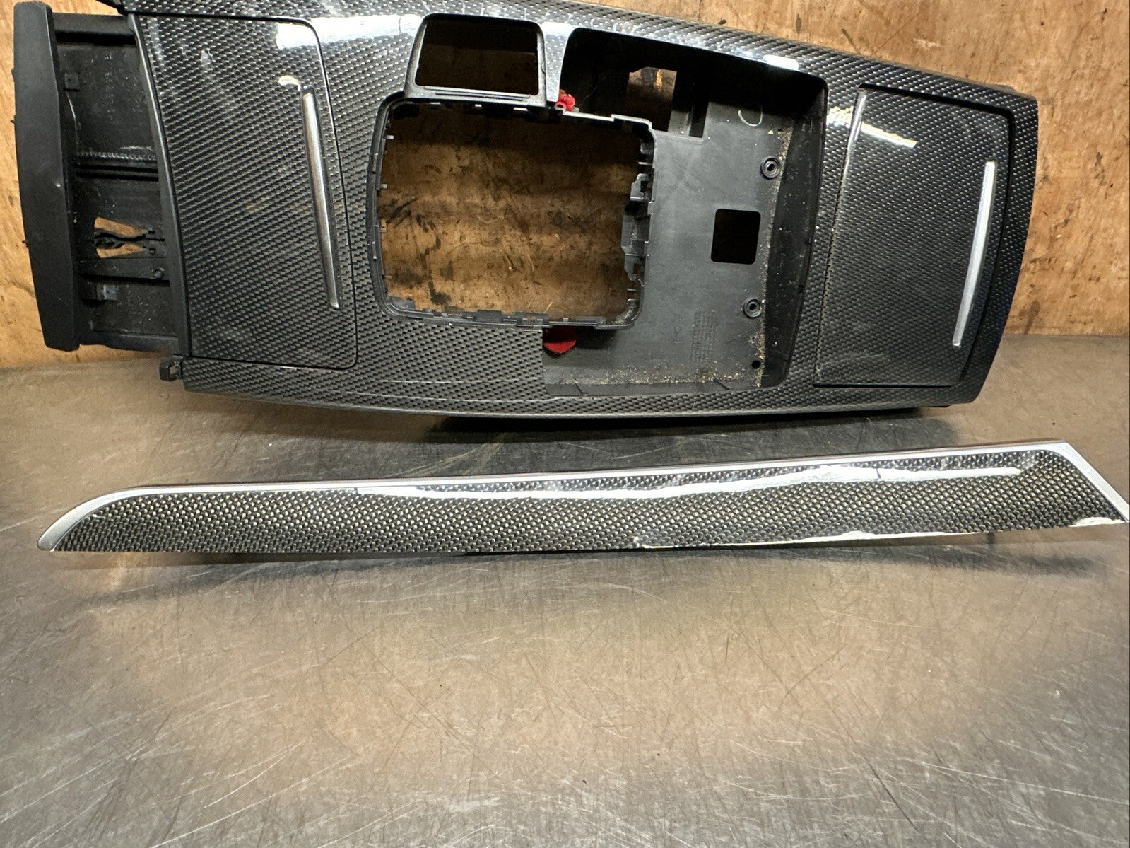 Audi A6 S6 C6 4F 04-11 RHD Complete Carbon Fiber Interior Trim Set Chrome Insert