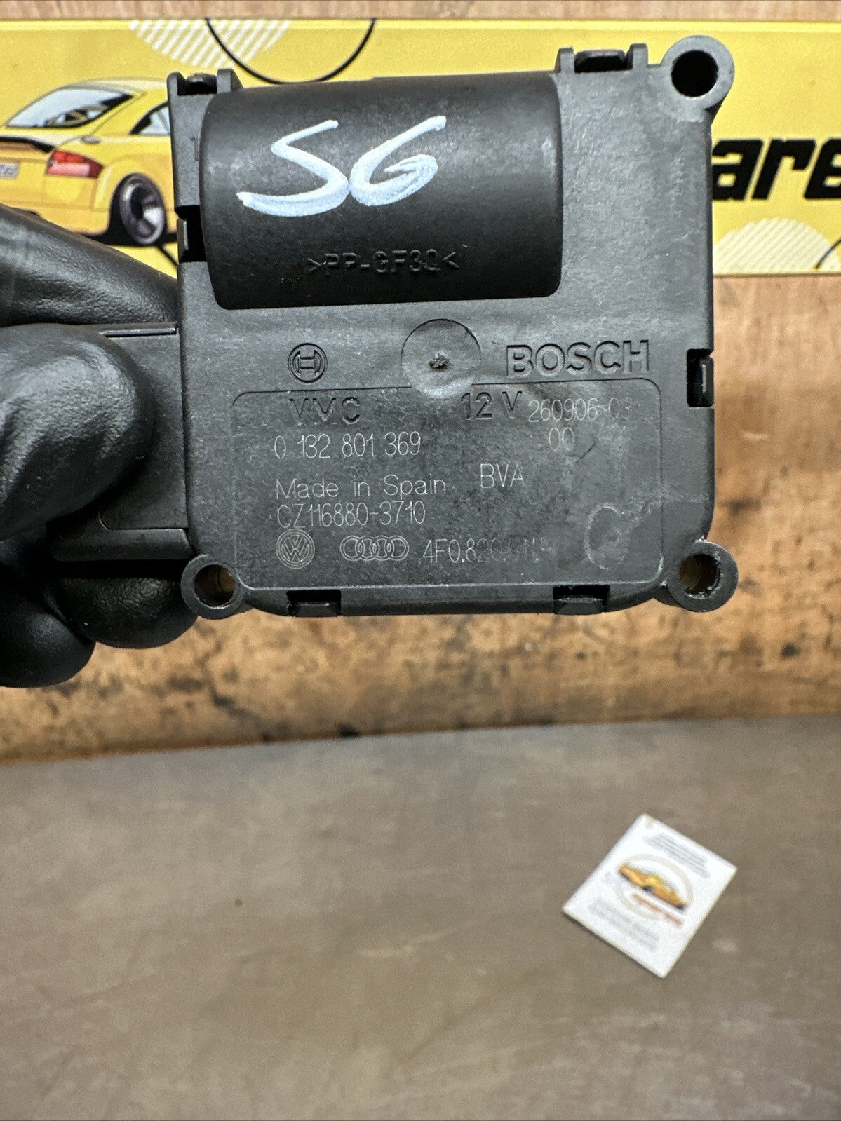 AUDI S6 A6 2007 4DR SALOON BOSCH HEATER FLAP MOTOR ACTUATOR 0132801369