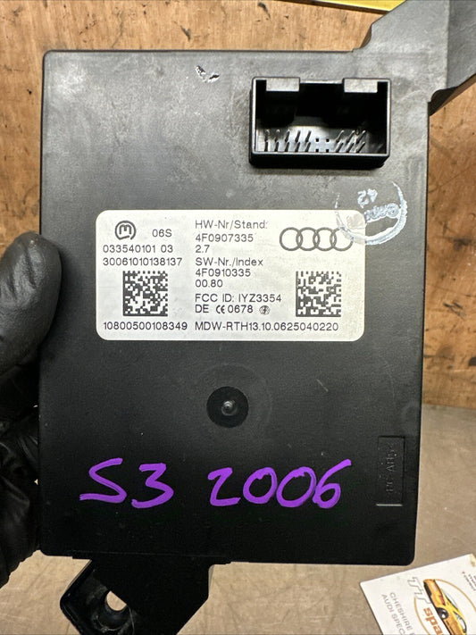 Audi A6 S6 C6 4F 2005 Keyless go control unit module 4F0907335 EVA19684