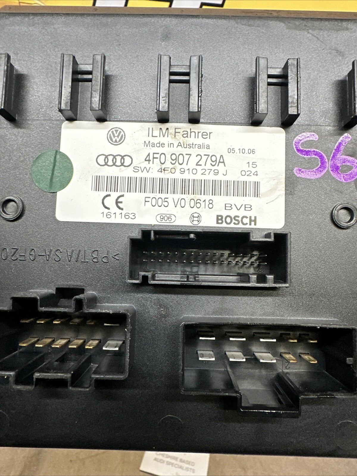 05 - 08 AUDI A6 S6 Q7 SPORT ONBOARD POWER SUPPLY MODULE 4F0907279A