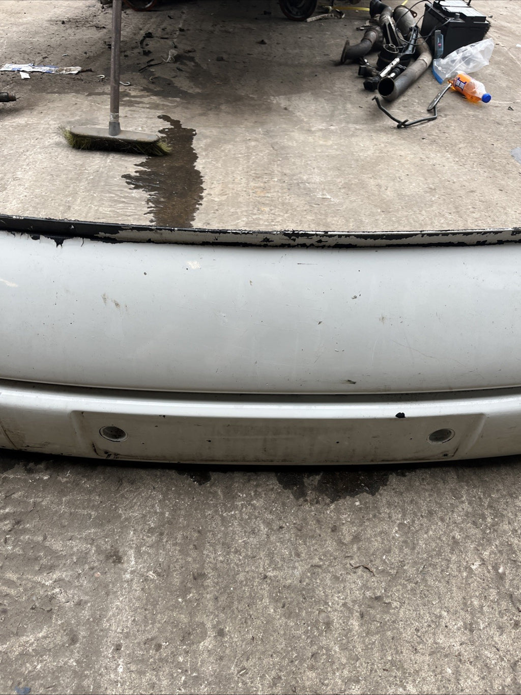 VW T4 TRANSPORTER 2001 1.9 TD SHORT NOSE PAINTED FRONT BUMPER 7D08072212BC