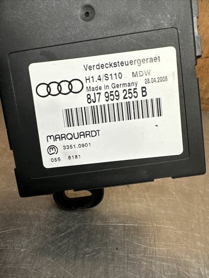 06-14 AUDI TTS MK2 ROADSTER CONVERTIBLE ROOF CONTROL UNIT MODULE 8J7959255B