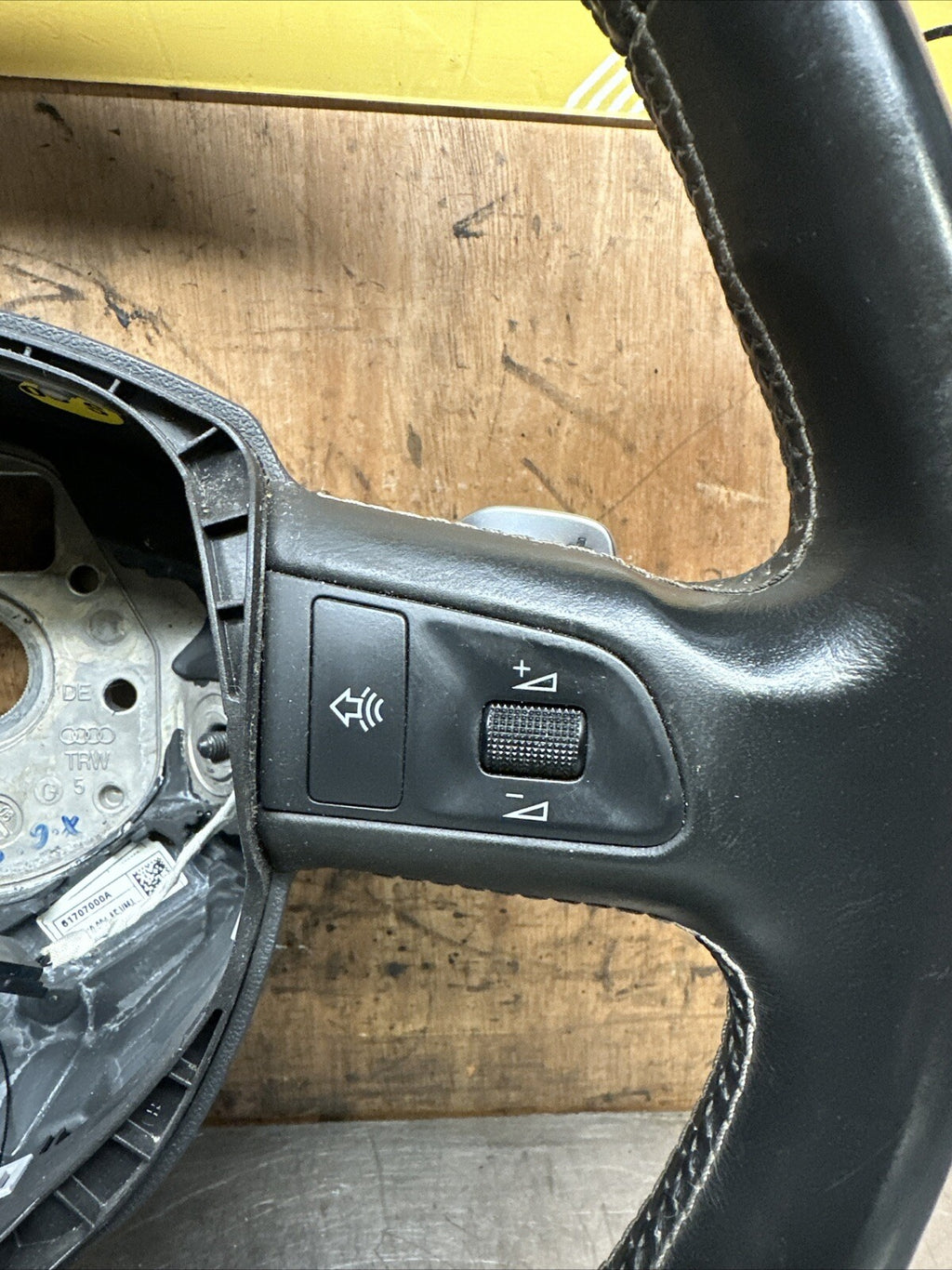 4F0419091AF 2006 AUDI S6 MULTIFUNCTION SPORT STEERING WHEEL 