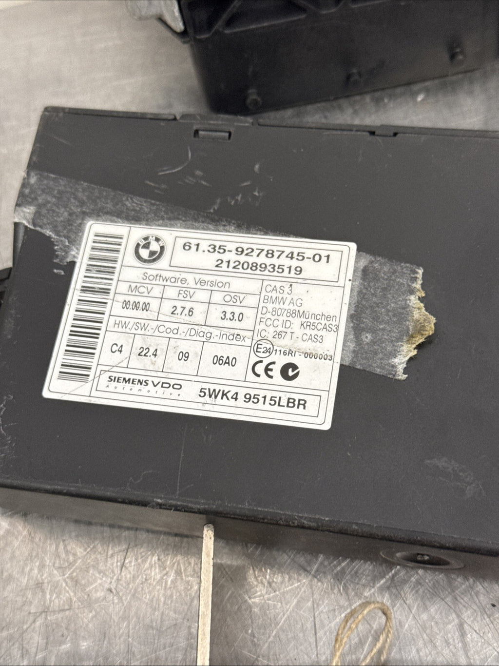 BMW 3 Series E90 E91 LCI 318d N47N ECU Kit DDE 8512043 + CAS3 + Keys Manual