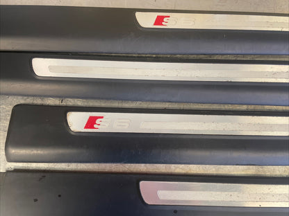 AUDI S6 C6 4F 05-11 OEM Original Chrome Black Lower Door Trim Sills S6-SET