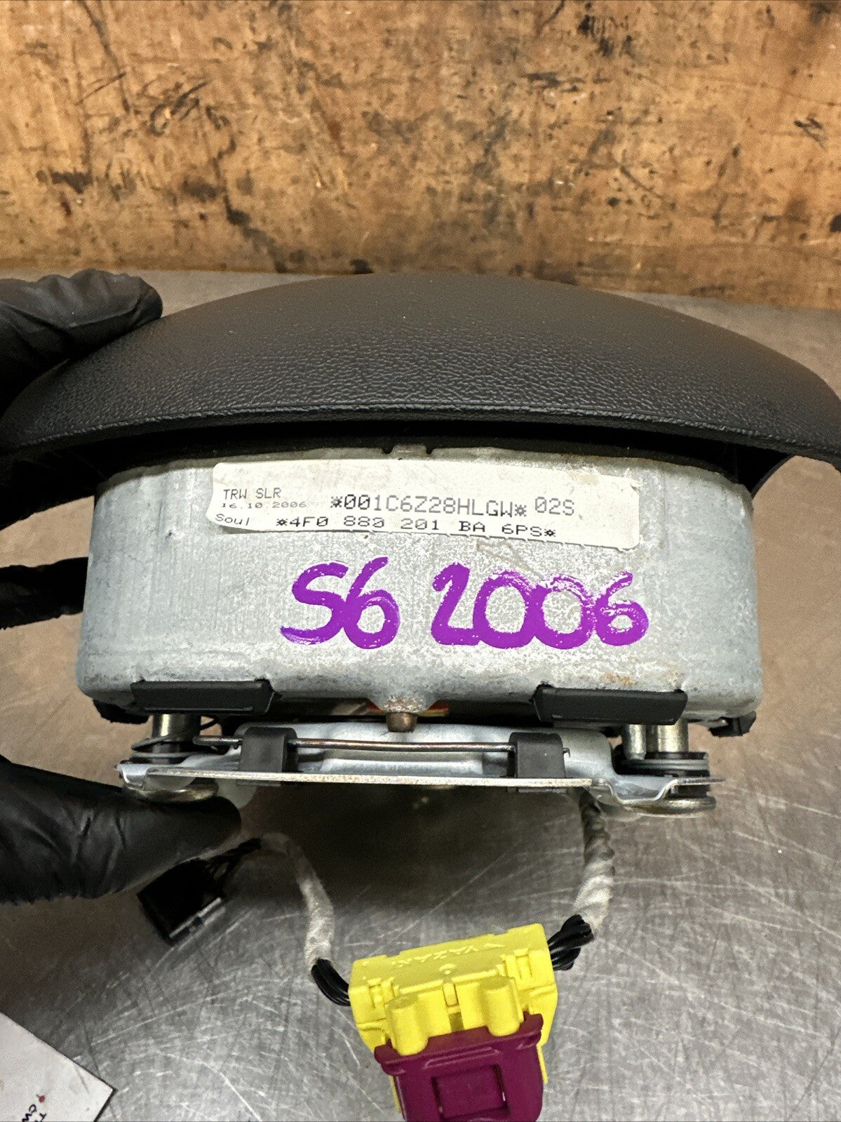 4F0880201BA AUDI A6 S6 C6 STEERING WHEEL A BAG 
