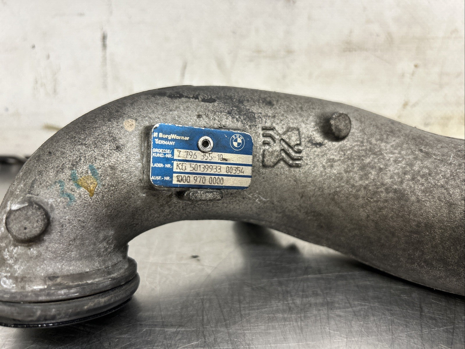 OEM BMW 2006 3 SERIES E92 335d M57N2 TURBO PIPE 7796355 B232 *456