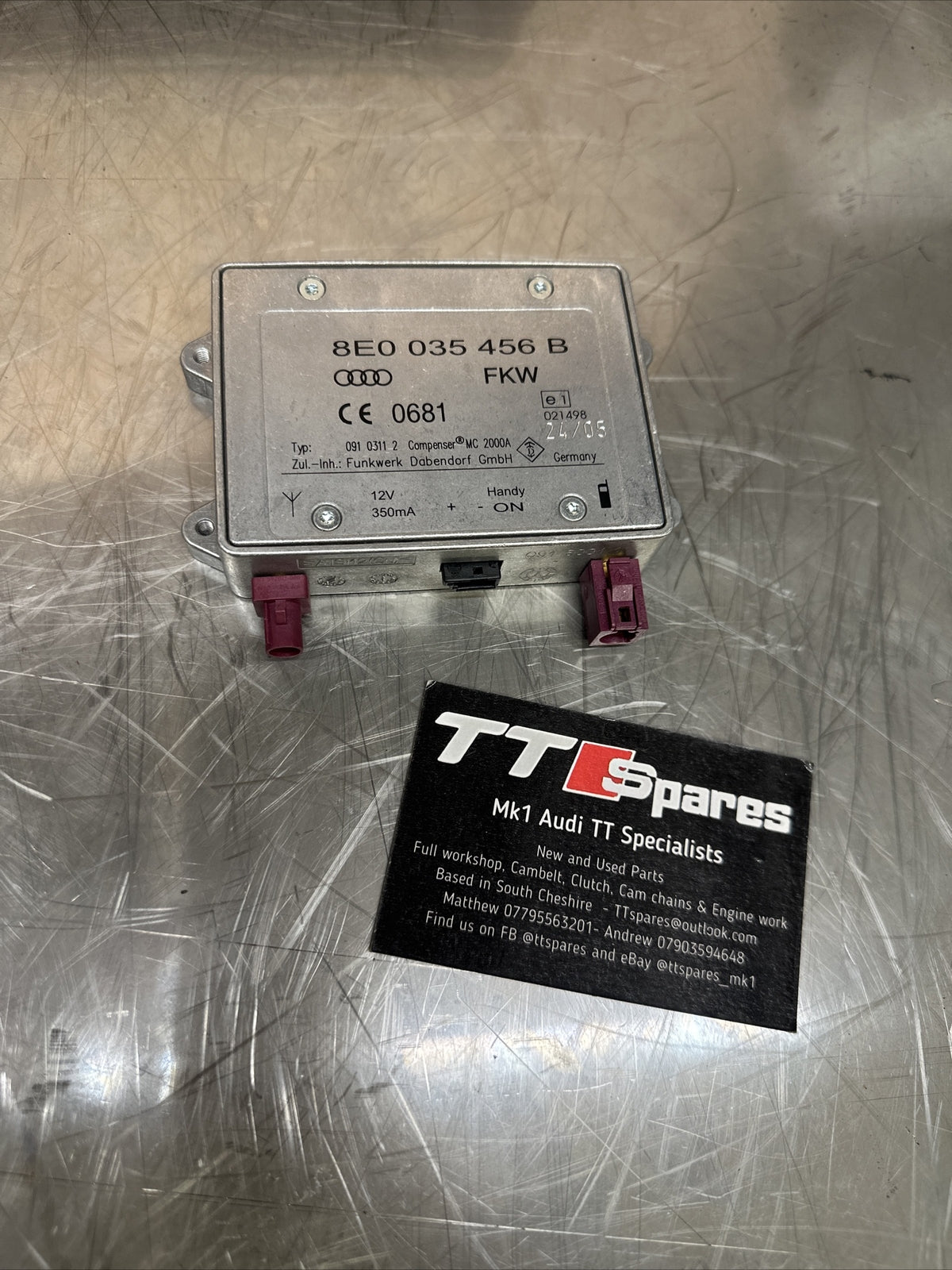 8E0035456B antenna amplifier compensator Audi TT mk1 original