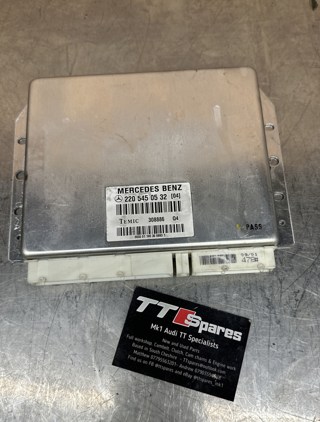 Mercedes s-class w220 1999-2005 air suspention ecu a2205450532
