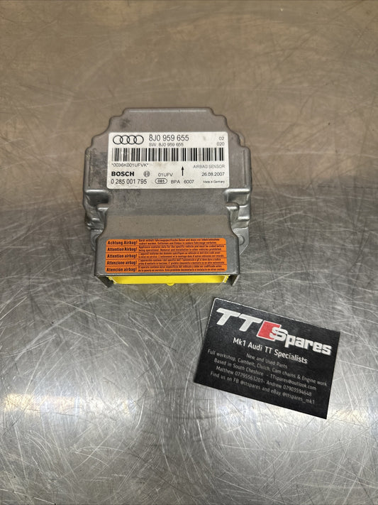 AUDI TT MK2 8J 06-14 SRS CONTROL MODULE ECU 8J0959655