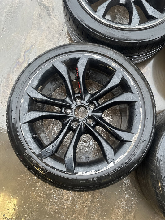 AUDI TTS MK2 GENUINE SET 18 INCH ALLOYS WITH TYRES 245/40 18 INCH 5 STUD
