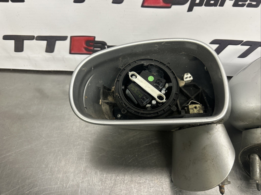 AUDI TT 8n mk1 PAIR OF WING MIRRORS DOOR SILVER LEFT+RIGHT SIDE