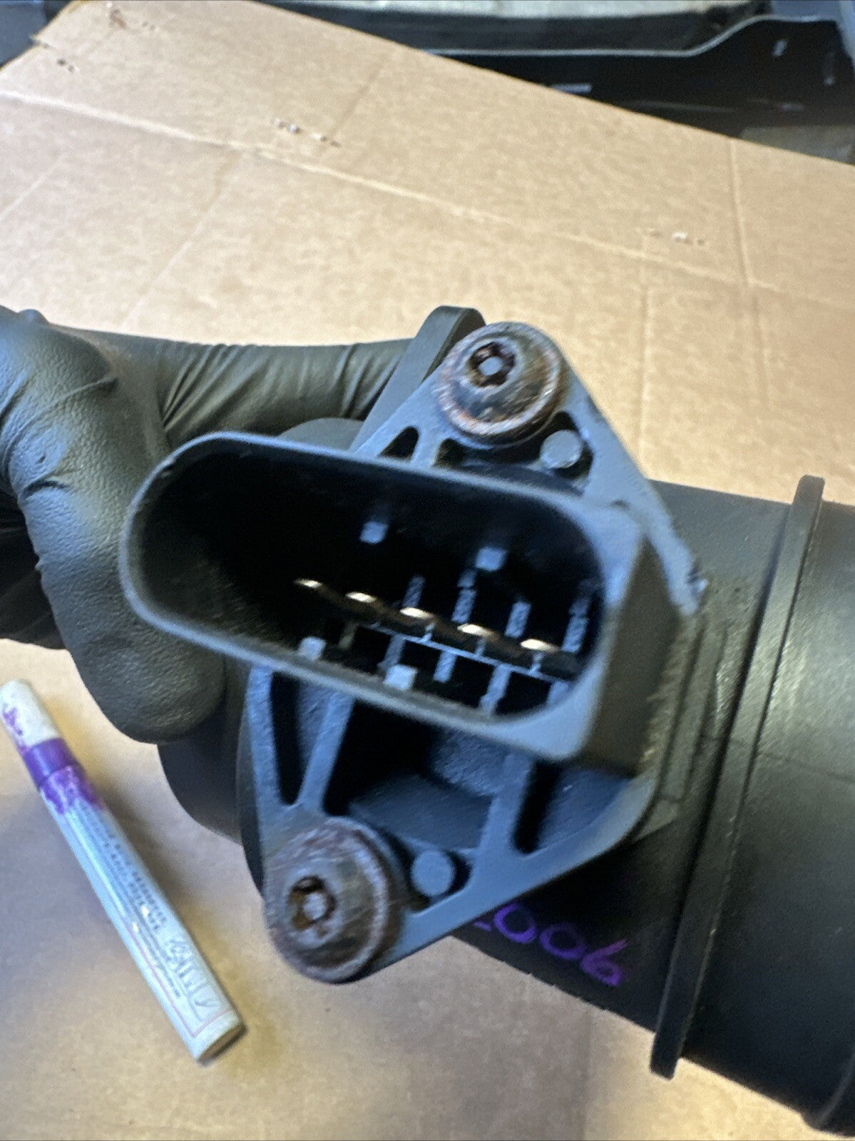 07C906461A Audi S6 C6 5.2 V10 Air Flow Mass Meter Sensor 2006 