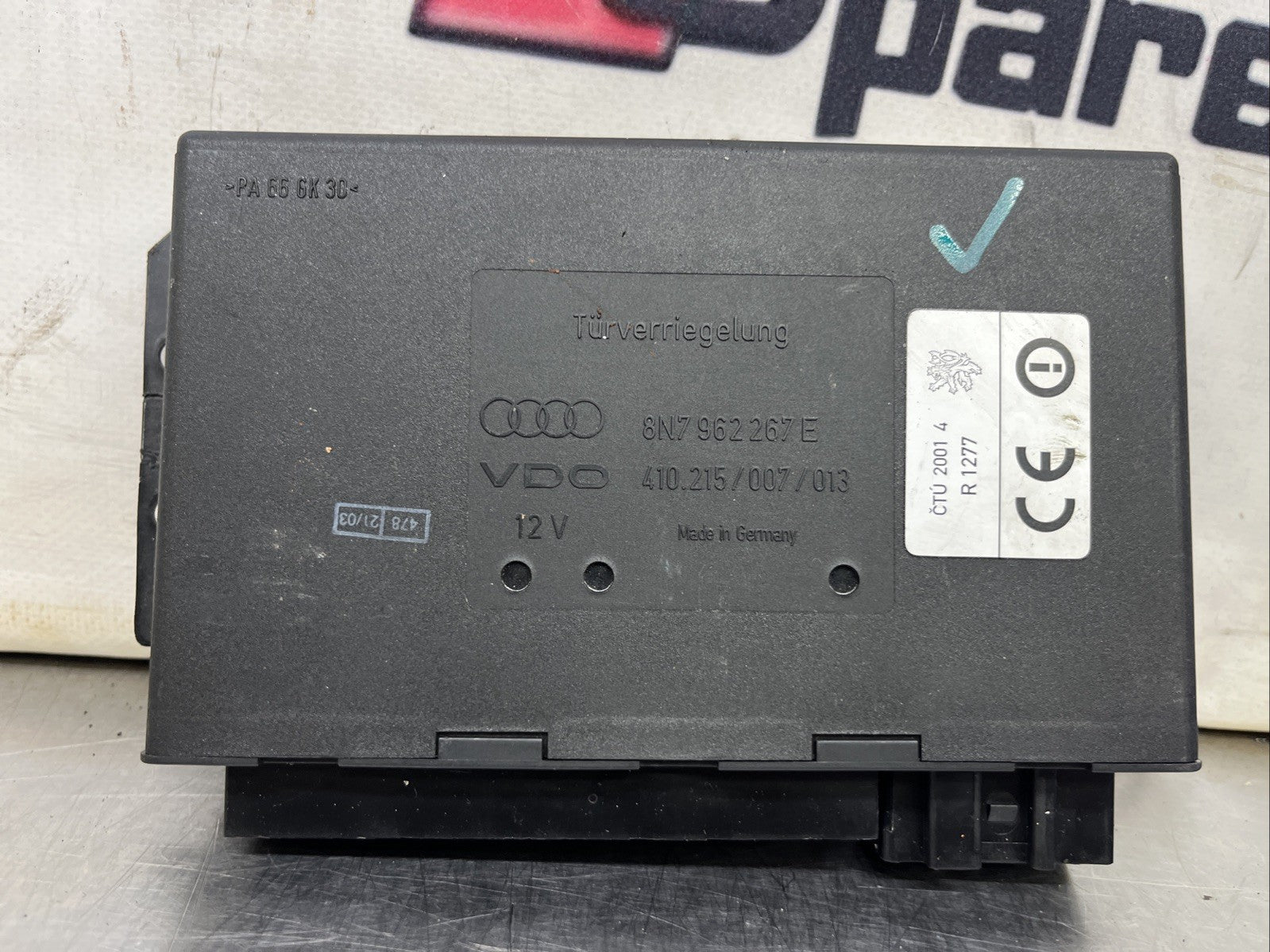 Audi TT Convertible CCM comfort control module 8N7962267E Roadster 8N