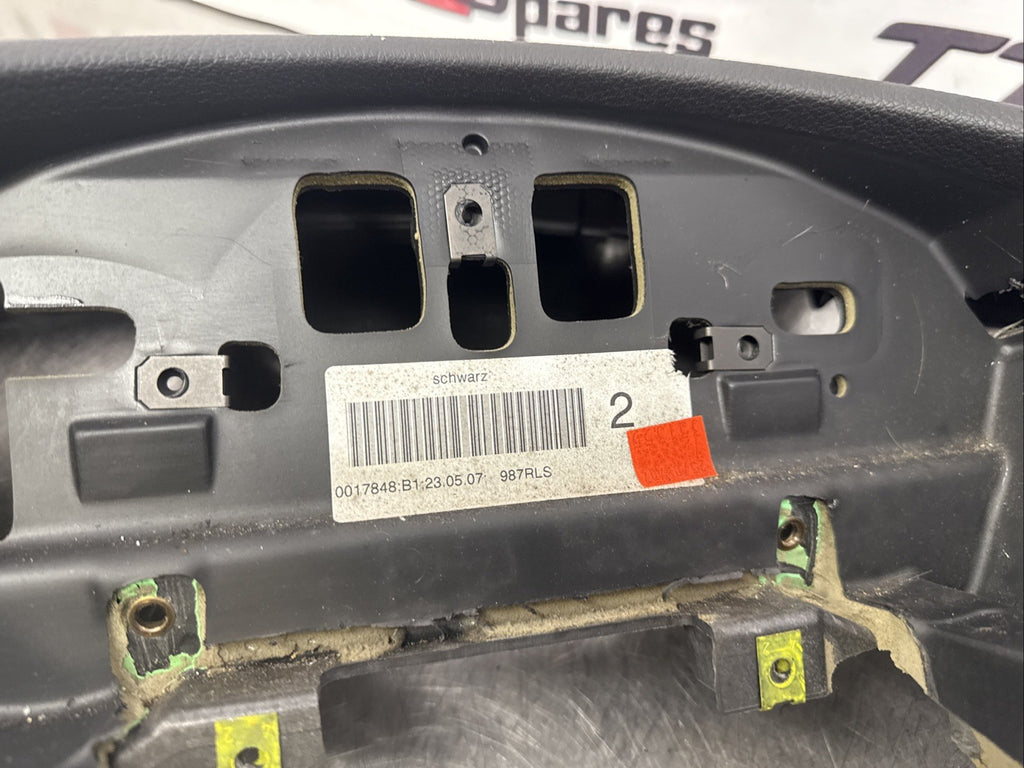 Porsche Boxster Cayman 987 Black Leather Dashboard RHD