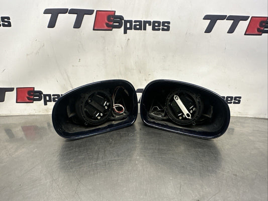 AUDI TT 8n mk1 PAIR OF WING MIRRORS DOOR In MORO BLUE
